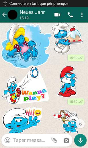 Smurfs Stickers For Whatsapp - WAStickerApps screenshot 4