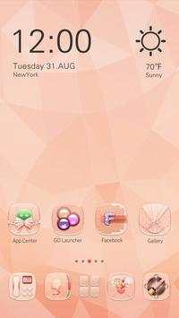 Pink Gold GO Launcher Theme screenshot 3