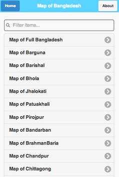 Map of Bangladesh screenshot 1