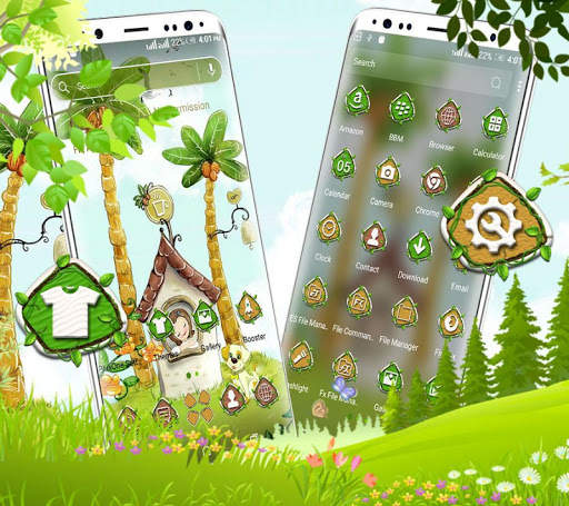 Home Coconut Tree Launcher Theme screenshot 2