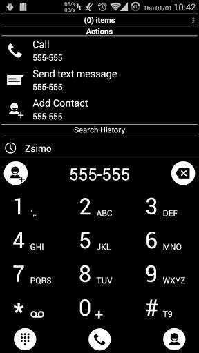 Theme for Drupe and RocketDial and ExDialer BWhite screenshot 2