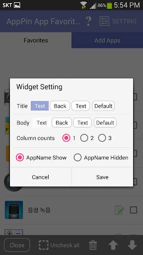 App icon Bookmarks pin widget скриншот 6