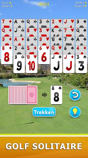 Golf Solitaire - Kaartspel screenshot 1