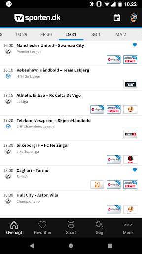 TVsporten.dk sport i TV screenshot 1
