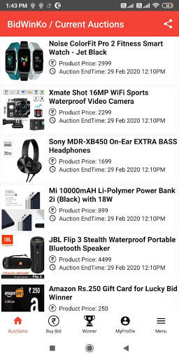BidWinKoApp - Win Free Gifts screenshot 2