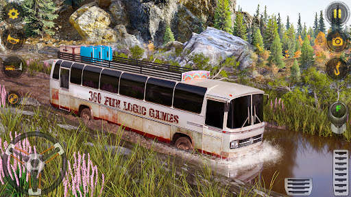 Offroad Driving Mud Bus Game screenshot 5