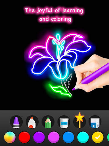 Learn To Draw Glow Flower screenshot 15