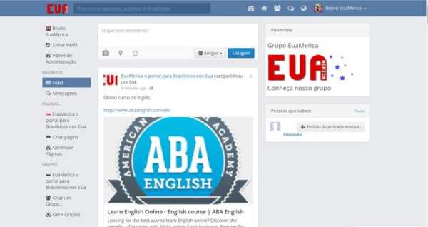 Rede social EuaMerica screenshot 2