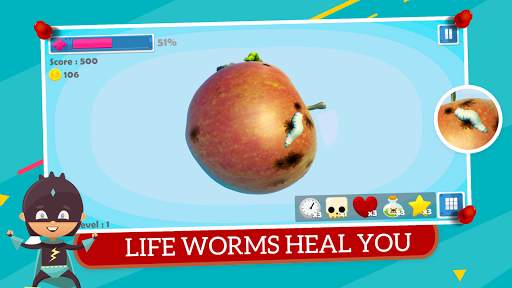Apple Guard: Worm Attack Protect Games screenshot 6