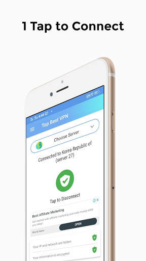 Top Best VPN - Free, Fast Secure & Unlimited screenshot 1