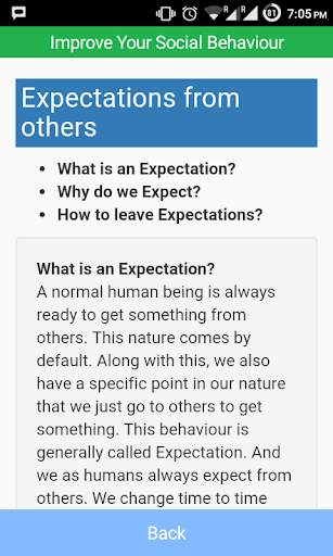 Improve Social Behaviour Demo screenshot 2