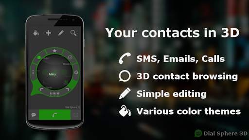 Dial Sphere 3D - Dialer screenshot 1