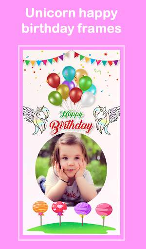 kids photo frame unicorn screenshot 3