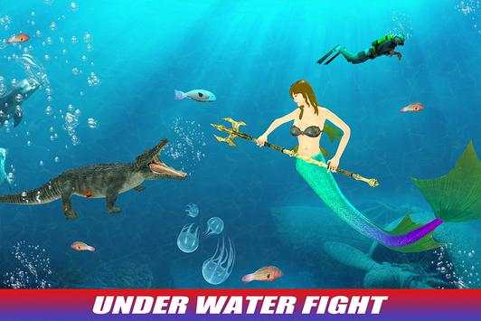 Angry Mermaid Attack Ocean Simulator screenshot 9