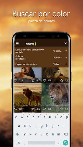 Fondos de pantalla con león 4K screenshot 2