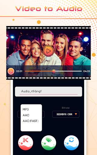 Video To MP3 2020 - MP3 Cutter and Audio Merger screenshot 1