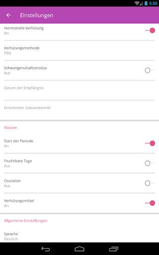 Ovu Menstruationstracker screenshot 11