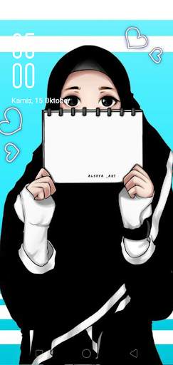 Wallpaper HD Hijab Cartoon screenshot 2