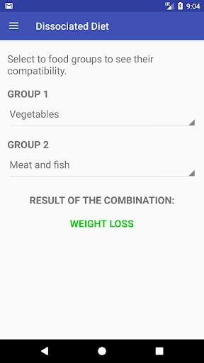 Dissociated Diet App screenshot 1