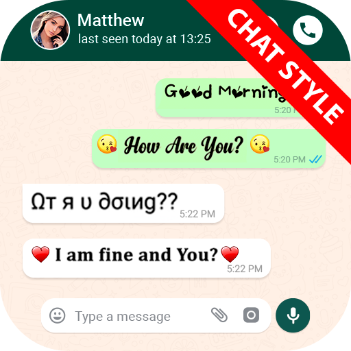 Chat Styles: Cool Font &amp; Stylish Text for WhatsApp icon
