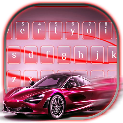 ชุดรูปแบบคีย์บอร์ด Racing Red Car icon