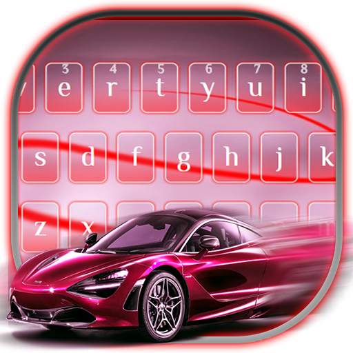 Racing Red Car Keyboard Theme 1.0