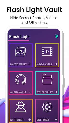 FlashLight Vault  Hide Photo Video screenshot 2