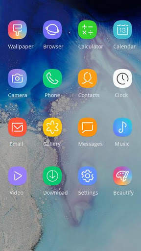 Blue Jade theme one plus 7 hd note 10 launcher screenshot 6