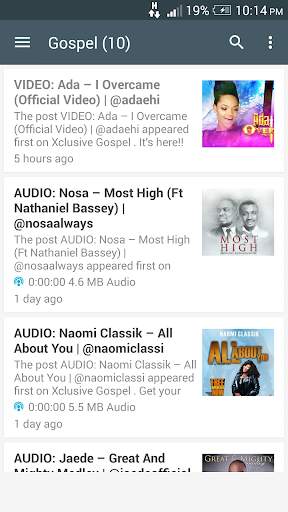 Nigerian Gospel Music screenshot 2