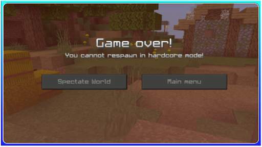 Hardcore Mode Mod Minecraft PE screenshot 4