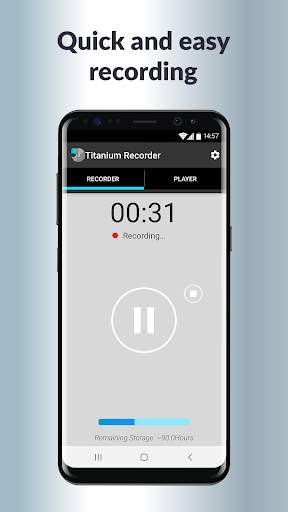 Titanium Voice Recorder with number ID 1 تصوير الشاشة
