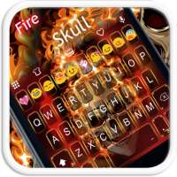 Fire Skull EmojiKeybaord Theme logo