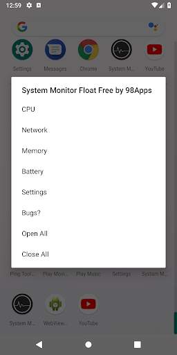 System Monitor Float Free screenshot 2