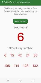 S.G Lucky Number -  Lottery Number screenshot 2