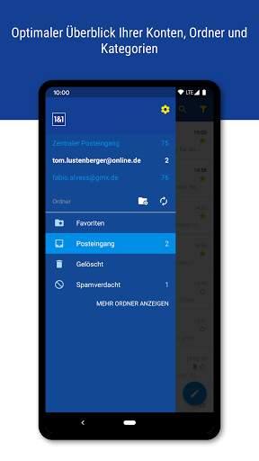 1&1 Mail screenshot 2