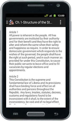 Liberian Constitution screenshot 2