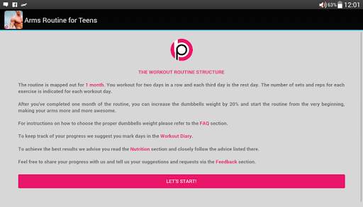 Arms Routine for Teens screenshot 9