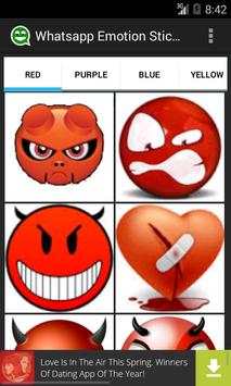 Emotion Color Sticker Whatsapp screenshot 1