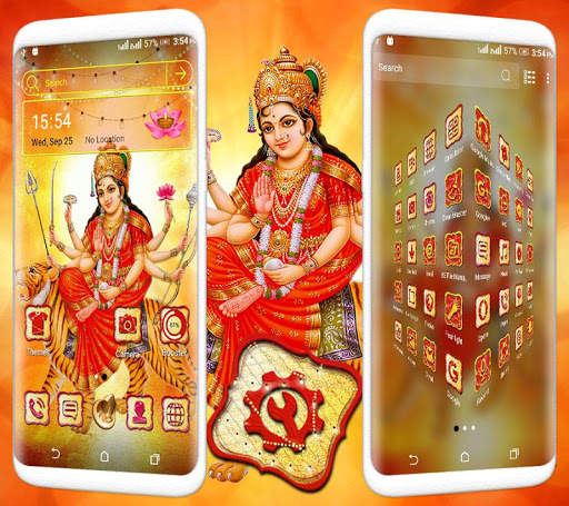 Durga Maa Launcher Theme скриншот 2