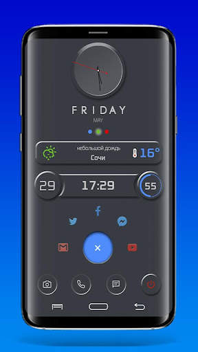 WhiteShadow Night Theme for Total Launcher screenshot 4