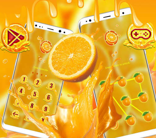 Orange Launcher Theme screenshot 5