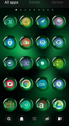 Theme Launcher - Spheres Green screenshot 8