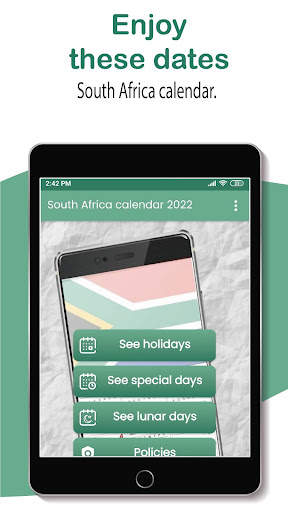 South Africa calendar 2022 screenshot 1