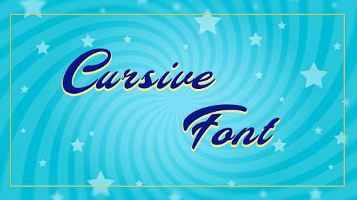 Cursive Font Free Style screenshot 1