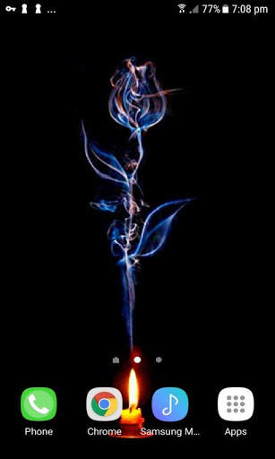Candle Flower Live Wallpaper screenshot 1