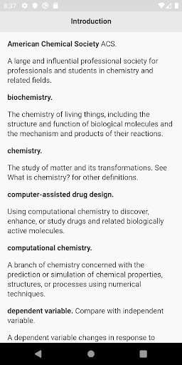 Chemistry  Terms screenshot 2