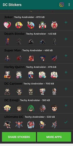 DC (Superhero) Stickers for whatsApp screenshot 2