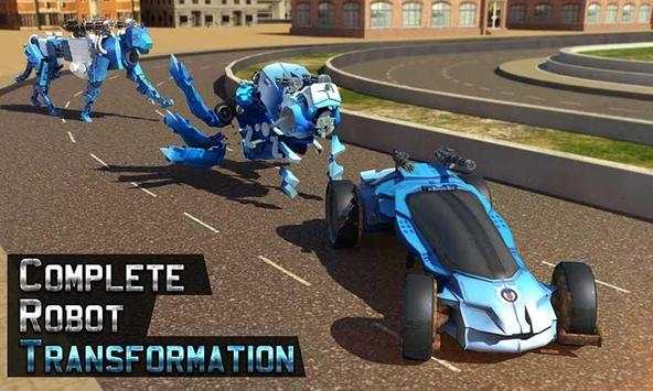 US Police Car Wild Panther Transform Robot Games screenshot 2