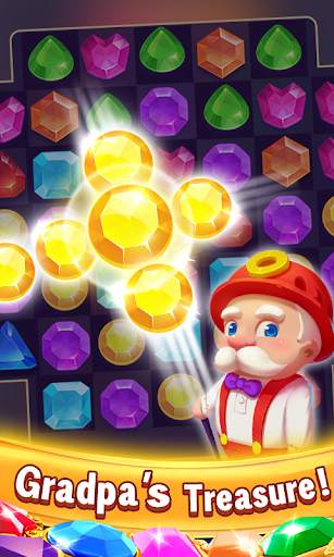 Grandpa‘s Gems - Match Free Games screenshot 1