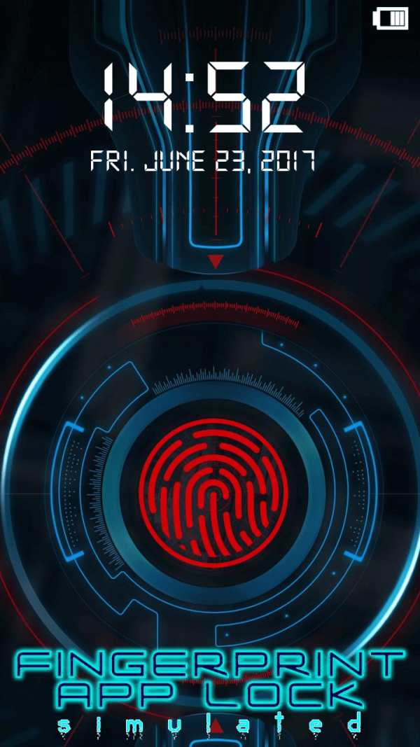 Fingerprint App Lock Simulated 3 تصوير الشاشة